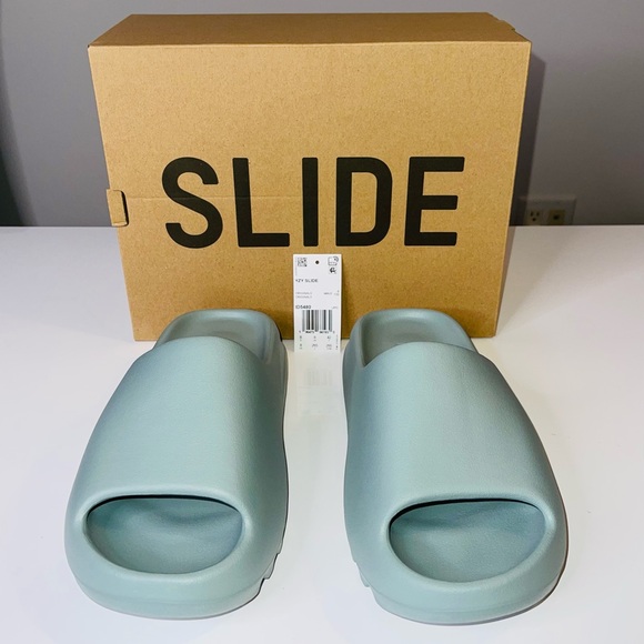 Yeezy Slide - ORIGINALS - New with Tag - 8 US - Unisex - Perfect Condition- Salt - Picture 4 of 8